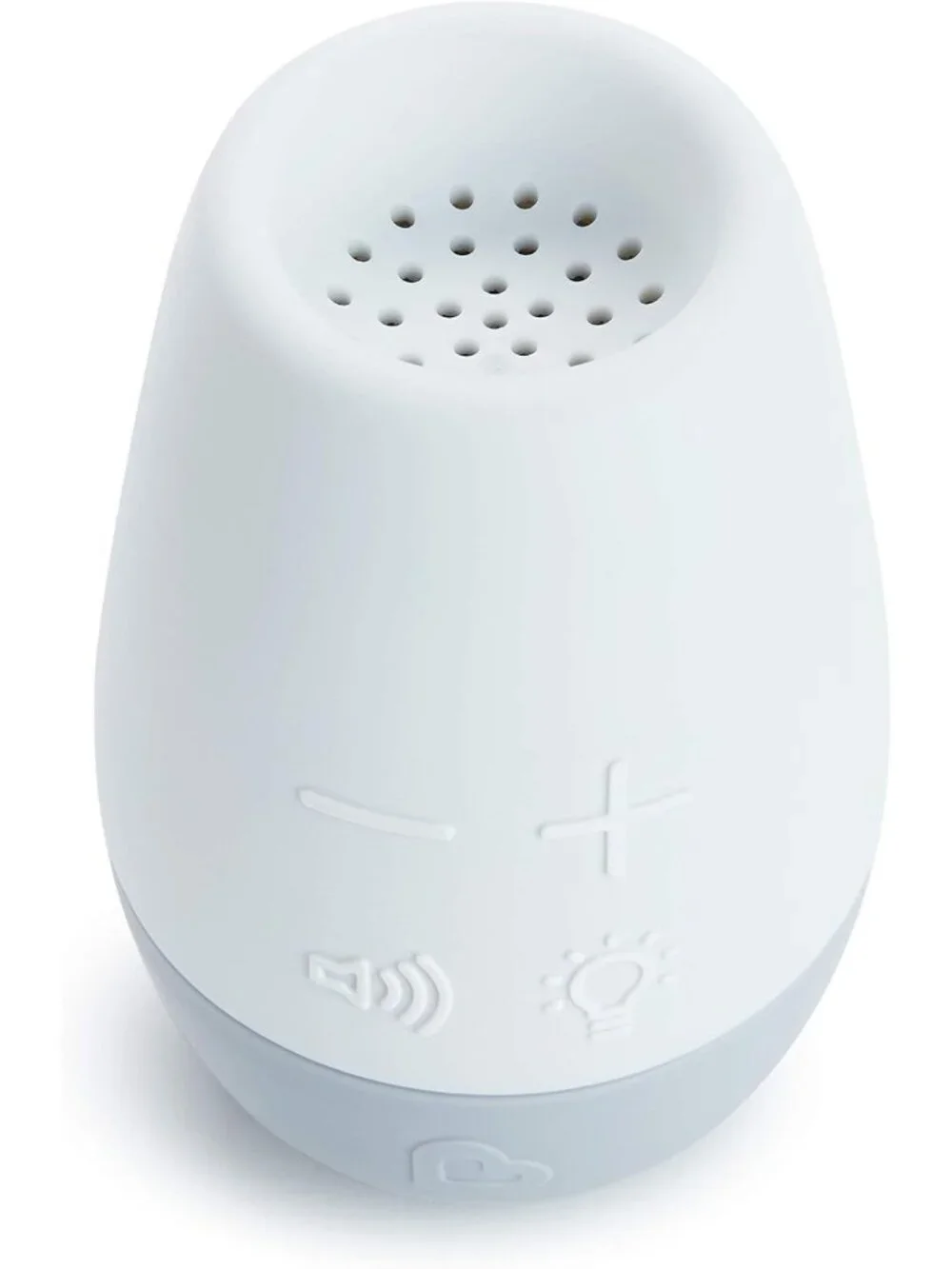 White Noise Sound Machine for Baby Soothing - Portable Sleep Aid, Grey & White